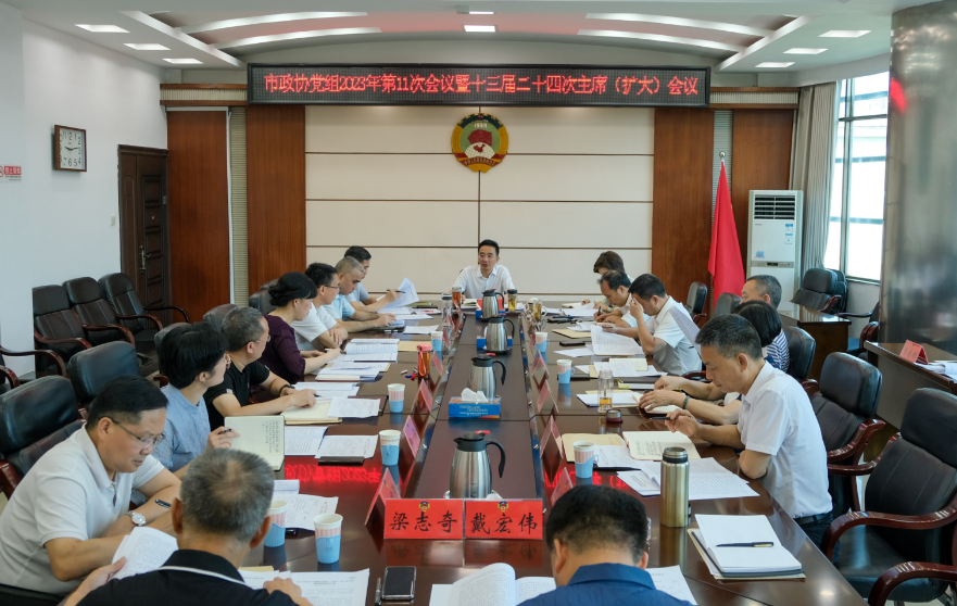 务实重干强化担当 力推工作提质增效——市政协召开党组（扩大）会议暨十三届二十四次主席（扩大）会议